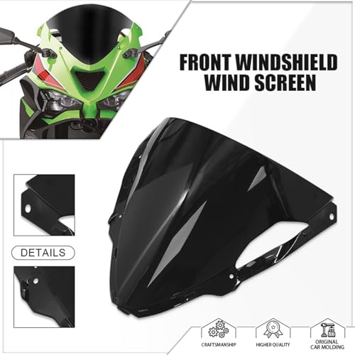 Huggkey Motorcycle Double Bubble Racing Windscreen for ZX6R 24-26 by Huggykey - Used condition - Image 2