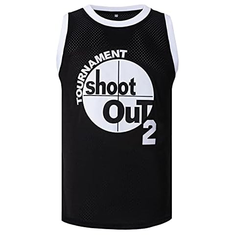 Mens Basketball Jersey Pac #2 Birdmen Tournament Shoot Out Sports Shirts 90s Hip-Hop Clothing, Black, XXXL Cover
