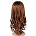 Tofafa Auburn Brown Lace Front Wig 100% Heat Resistant Synthetic Hair Long Wave Wig for Women 18 Inches