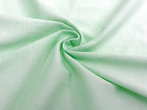 Image of TL Care 100% Natural Cotton Fitted Pack and Play Sheet 39 inch x 27 inch - Soft & Breathable Pack N Play Sheet for Playpen, Playard & Mini Crib Mattress, Mint, for Boys & Girls