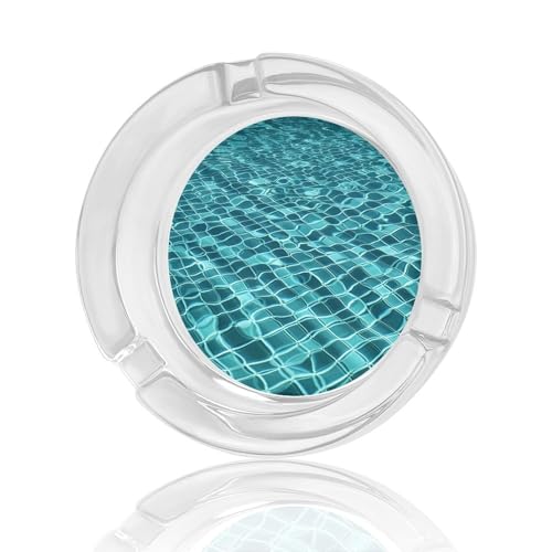 Cendrier de piscine intérieur extérieur en verre résistant - 4