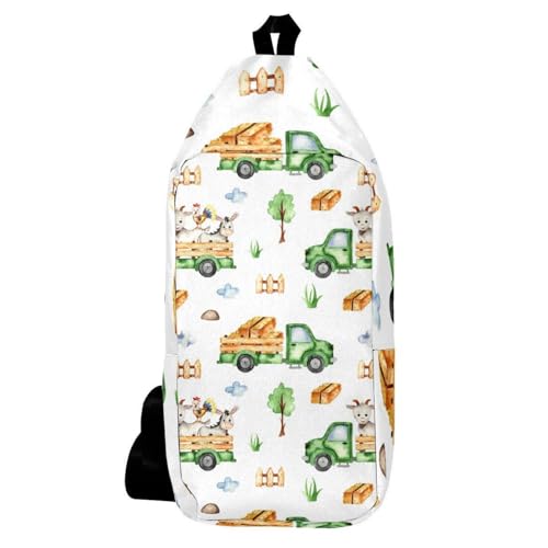 Mochila bandolera multicolor compacta y ergonómica para hombre y mujer