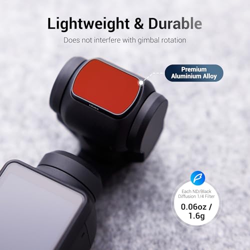 Image of JJC 4-Pack Magnetic ND & 1 /4 Black Mist Filter Kit for DJI OSMO Pocket 3 | ND16 ND64 ND256 Neutral Density and Cinematic Dreamy Effect Filter, Multi-Coated HD Optical Glass, Portable, Lightweight