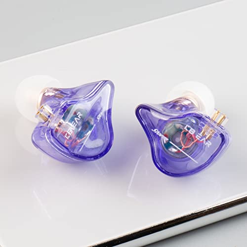 Image of keephifi KBEAR Storm in Ears for Musicians Singers Audiophile Headphone in Ear Monitor Headphone 10mm Strong Magnetic Dynamic Driver Earbuds (Purple, USB C with Mic)