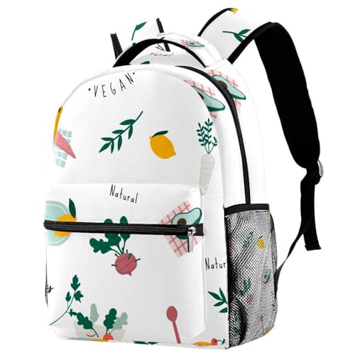 Sac à dos d'école Foral multicolore 29x20x40cm pour manuel scolaire et loisirs