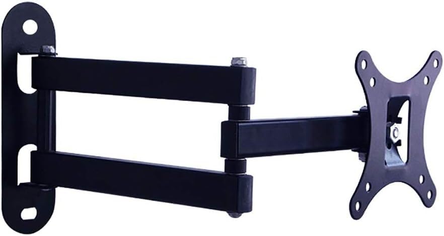 Support TV télescopique universel pour fixation murale d'écran plat 24 pouces