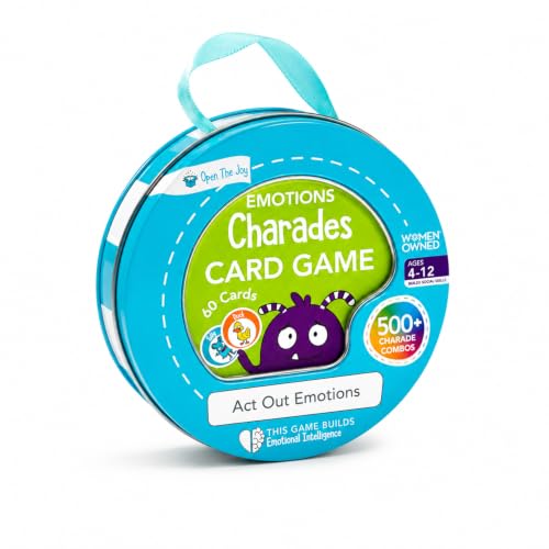 Open The Joy Emotions Charades Card Game – Kids Feelings Family Fun