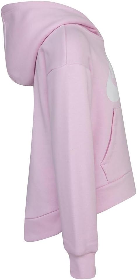 Nike Girl's Club Fleece Hi Low Pullover (Little Kids) - Image 4
