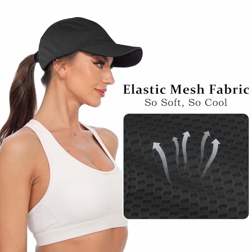 Image of GADIEMKENSD Women's Race Day Running Cap Performance Mesh Hat - Excellent Ventilation, Lightweight, Reflective Safety
