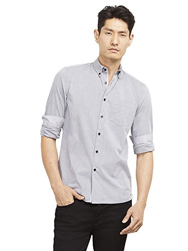 Kenneth Cole New York Men's Long Sleeve Dobby Shirt