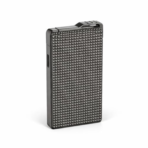 Topshop24you Jetflame Feuerzeug Luxembourg Metallgehäuse kompakt windstabil Premium Taschenfeuerzeug - nachfüllbar (Gunmetal)