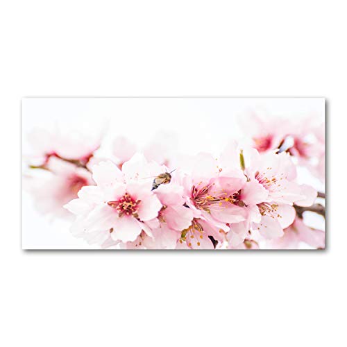 Tableau en verre plastique acrylique Tulup 140x70cm déco murale premium fleurs