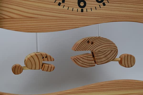 ★新品★ KICORI ガラス 対話 サカナ 振子 鏡 WOODY CLOCK ☆新品☆ KICORI ガラス 対話 サカナ 振子 鏡 WOODY CLOCK