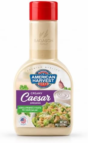 American Harvest Creamy Caesar Salad Dressing Sauce, 237ml (8oz)