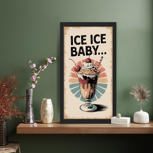 Image of NoWorries Wall art framed painting food posters for cafe decor (Synthetic wood frame) inch300 GSM premium art HD prints inch Wall painting for Home & Kitchen Decor (Pattern illustration)( Set of 1, Framed Painting) (BLACK, ART-5, 10X19INCHES)