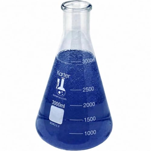 Erlenmeyer 3000 ml pour mélanges et cultures de grands volumes 213 G16