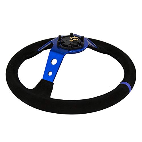 Romsion Accessories volante azul ID = 14 pulgadas 350 mm OMP dirección de maíz profundo