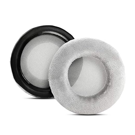 Velour öronkuddar öronkuddar skum ersättning öronkuddar överdrag kudde kompatibel med Beyerdynamic DT770 DT 770 PRO Studio hörlurar (grå)