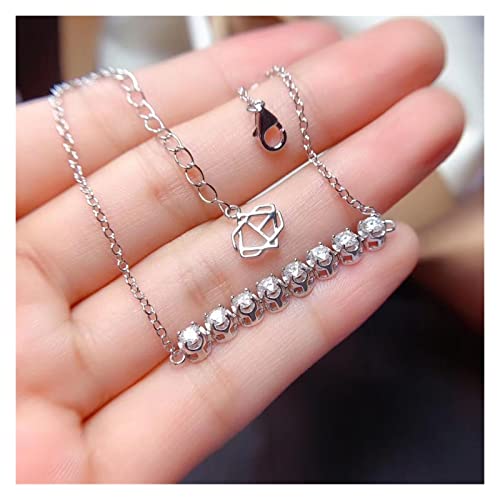 Moissanite pour femmes pierres précieuses brillantes plaqué platine