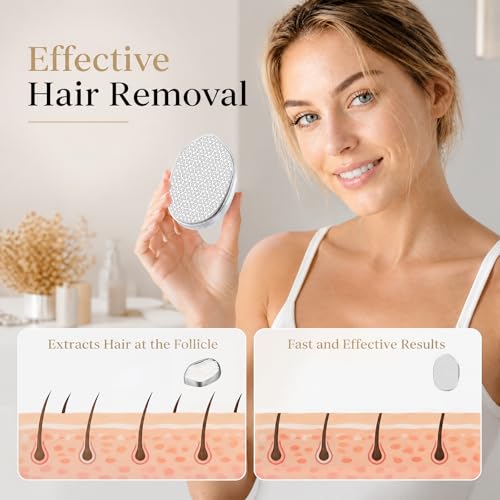 Aurorcness Crystal Hair Remover for Women Men, Hair Removal Device with 5th Nano Crystal Tech, Painless Exfoliation Epilators Reusable Epilator Device, Magic Hair Eraser for Whole Body Use — view 5