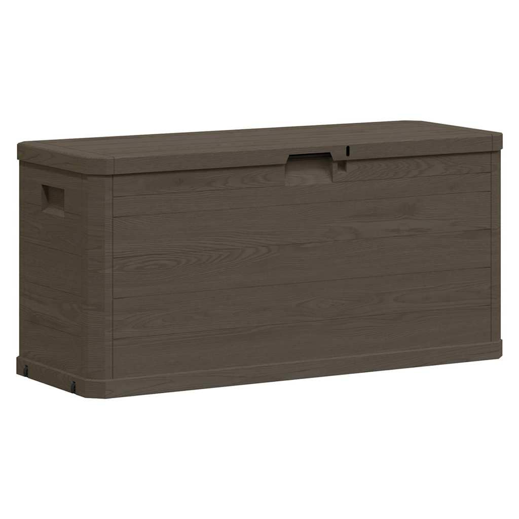 Scatola portaoggetti da giardino 280 litri, in plastica resistente, per cuscini, cuscini, copertine e attrezzi, grande spazio di archiviazione esterno ed interno, design