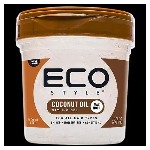 Eco Styler Aceite de coco Max Hold Professional Styling Gel 473 ml