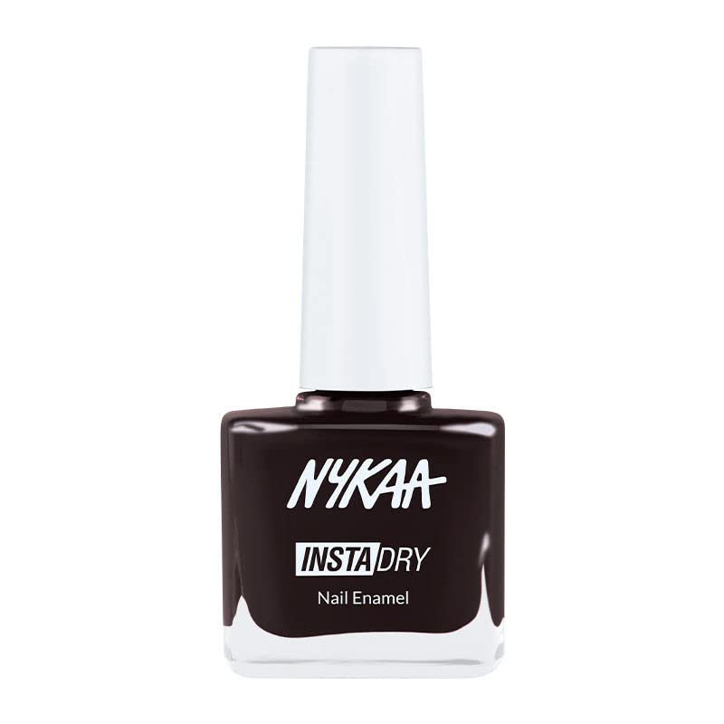 Nykaa Insta Dry Fast Drying Nail Enamel Polish, Charcoal, Throwback Taupe 333, 9ml-image-12