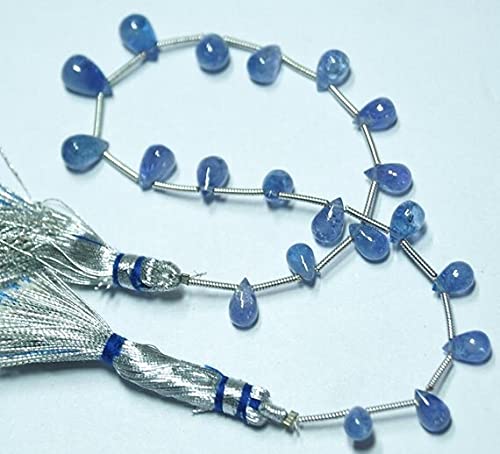 Tanzanite naturelle perles gouttes briolettes 4x5-5x9mm pour création de bijoux DIY