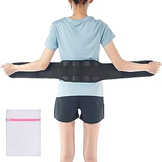 360 RELIEF Self-Heating Magnetic Therapy Belt - Lumbar Support for Abdominal and Back Pain Relief, Waist Trimmer, Spine Injury, Sciatica, Spinal Stenosis | X-Large, Black with Mesh Laundry Bag |
