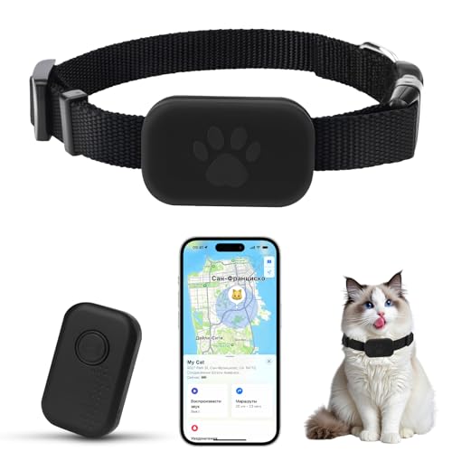 GPS Tracker Katze, Mini Tracker Ohne ABO für Katze, Verstellbarer Katzenhalsband, SmartTag Katzenhalsband für Halsbänder kleine Tiere Freigänger wasserdicht leicht (B) GPS Tracker Katze, Mini Tracker Ohne ABO für Katze, Verstellbarer Katzenhalsband, SmartTag Katzenhalsband für Halsbänder kleine Tiere Freigänger wasserdicht leicht (B)