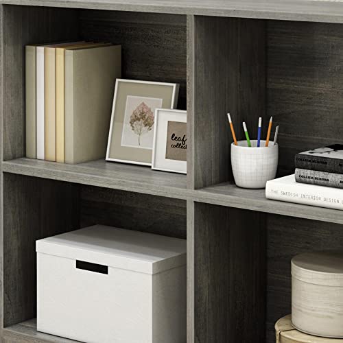 Max & Lily Modern Farmhouse 4-Shelf Bookcase, Solid Wood Bookshelves for Kids Bedroom, Driftwood - Image 5