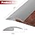 20Ft Carpet Floor Transition Strip, Self Adhesive Floor Edging Trim Strip, PVC Threshold Cover for Doorway, Floor Divider Strip Suitable for Threshold Transitions with a Height Less Than 5 mm - Gray