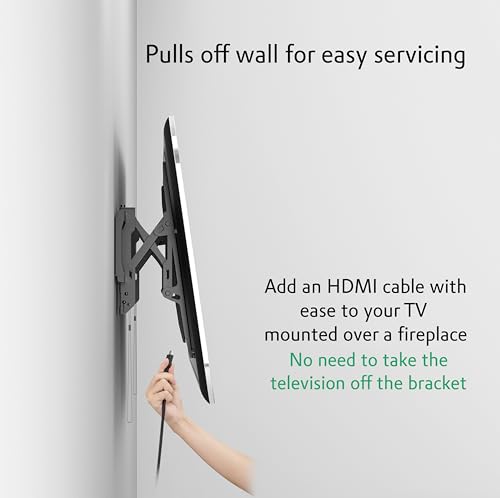 Image of ynVISION.DESIGN Heavy Duty TV Wall Mount for 40 inch-65 inch TVs - TV Mount with Advanced Tilt & Swivel - Pull Out up to 5.4in for Cable Management & Service - MAX VESA 400x400, 165lbs