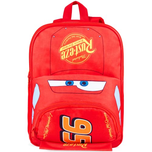 Disney Mochila de carros para crianças, Lightning McQueen, para meninas, meninos, material escolar, pré-escolar, creche, mochila de volta às aulas, presente para crianças