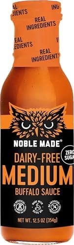 Noble Made by The New Primal, Medium Buffalo Dipping & Wing Sauce, 12 Ounce