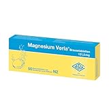 Magnesium Verla Brausetabletten – Zum Auflösen in Wasser, bei Magnesiummangel, mit organischem Magnesiumaspartat für eine gute Bioverfügbarkeit, mit Orangen-Geschmack, zuckerfrei, 50 St