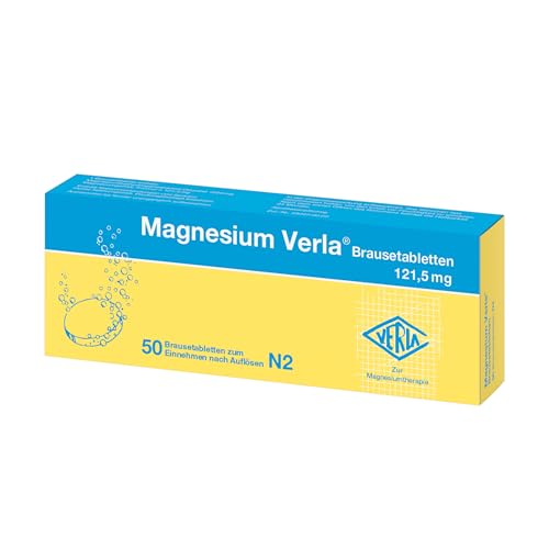 Magnesium Verla Brausetabletten – Zum Auflösen in Wasser, bei Magnesiummangel, mit organischem Magnesiumaspartat für eine gute Bioverfügbarkeit, mit Orangen-Geschmack, zuckerfrei, 50 St Magnesium Verla Brausetabletten – Zum Auflösen in Wasser, bei Magnesiummangel, mit organischem Magnesiumaspartat für eine gute Bioverfügbarkeit, mit Orangen-Geschmack, zuckerfrei, 50 St