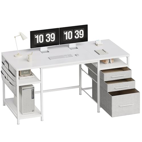 Amazon | Maihail 机 pcデスク パソコンデスク 幅148cm×奥行50cm 勉強