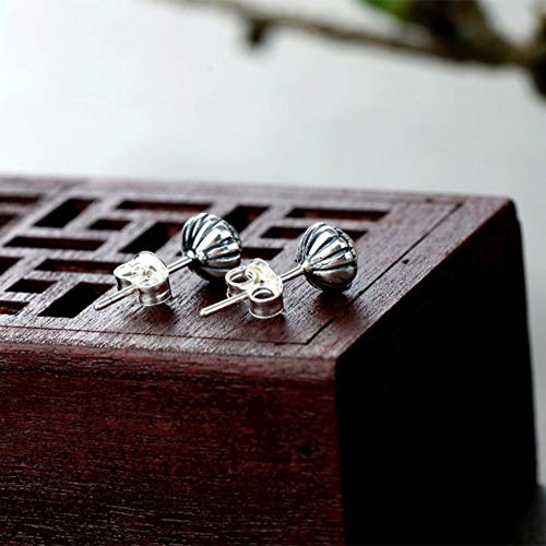 Pendientes de plata 925 hipoalergénicos con topacio azul para mujer 7