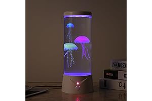 Jellyfish Light Lamp with 9 Color Changing 2 Mode Portable Jellyfish Aquarium...