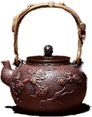 AWJ Tetera de Hierro Fundido de Estilo japonés con infusor de Hierro Tetera Saludable Las teteras de Hierro Fundido se…