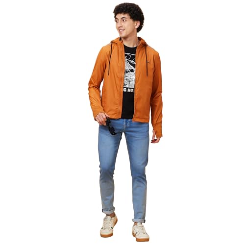 Image of Being Human Red Regular Fit Long Sleeves Men's Jacket Clothing