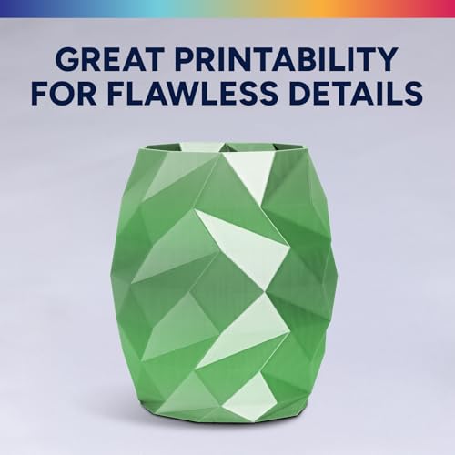 Image of OVERTURE Silk PLA Filament 1.75mm, Clog-Free Shiny, Metallic Shine 3D Printer Filament, 1kg Spool (2.2lbs), Ideal for Cosplay Jewelry & Home Decor (Silk Evergreen Bronze)