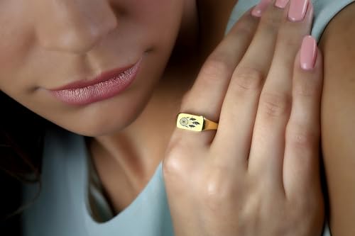 Bague rectangle amérindienne avec motif attrapeur de rêves - 2