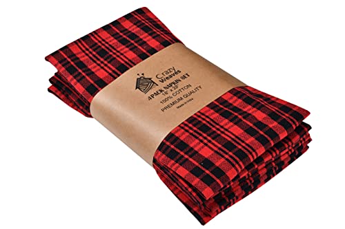 Image of 100% Cotton Hand Towels - Soft • Absorbent • Quick Dry - Everyday Use100% Pure Cotton Towel (Good TIME RED, 18 X 24)