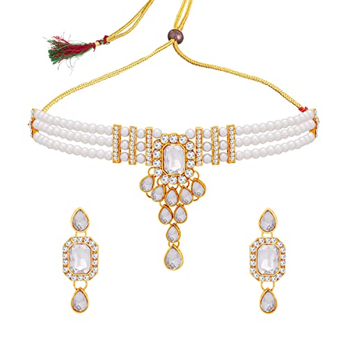 Image of Sukkhi Gold Plated Necklace Set For Women