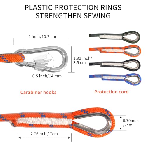 NewDoar 18KN Static Climbing Rope 10mm(3/8in) Accessory Cord Equipment 33FT(10M) - Image 4