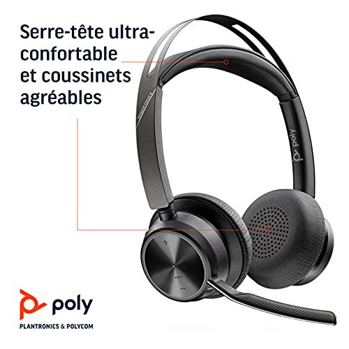 POLY Voyager Focus 2 UC USB-A pour PC/GSM