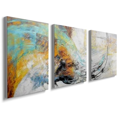 Cuadros en lienzo modernos para decorar el salón con láminas abstractas de 20x30cm