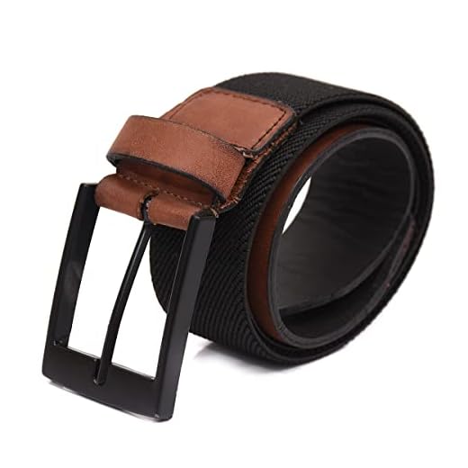 Cinto Masculino Couro Legítimo Elástico Casual Social Oferta Tamanho:100 cm;Cor:Caramelo com Preto